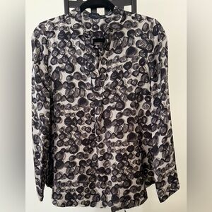 Piazza Sempione Monochrome Abstract Blouse